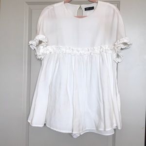 Zara Ruffled Jumpsuit Dress